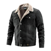 Warme Herren Jeansjacke